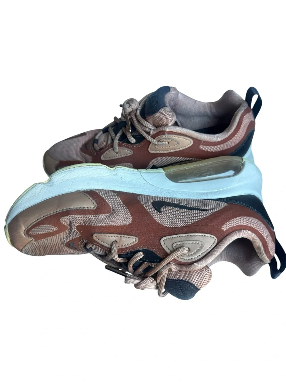 Nike Air Max-style Air 200 Retro Pink Brown Mesh Streetwear Sneakers Women’s 7.5